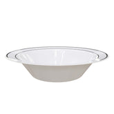 14 Oz. Cream/Gold Line Design Bowls | 10 Count